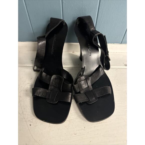 BCBG Maxazria wedge heel open toe ankle strap strappy Sz 8 Narrow BCBGMaxAzaria - Picture 3 of 8